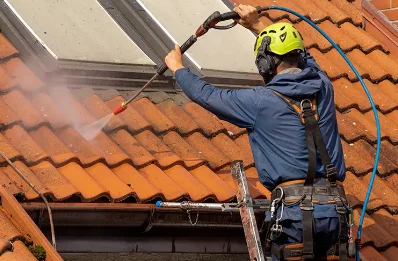 Démoussage et hydrofuge de toiture à Manciet